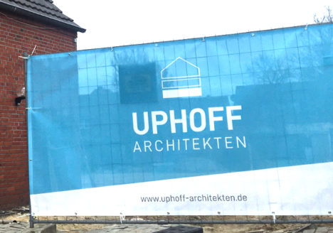 Baustellenbanner Uphoff Architekten